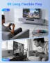 Докинг станция за Switch 2, с HDMI 2.1 кабел, 4K@120Hz преносима USB C, снимка 5
