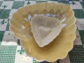 Belleek винтидж купички-сърца от фин ирландски порцелан, снимка 2