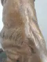35см-3кг Carvin ЦAM статуетка/стара френска скулптура/фигура на куче/немска овчарка, снимка 10