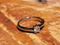 18к Пръстен бяло злато 2g с 0.18ct диамант VS1, снимка 12