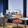 1бр/ Двоен мониторен държач за бюро NB Ergonomic H180 (17–27”, до 9 кг на монитор), снимка 2