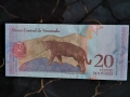Банкнота - Венецуела - 20 боливара UNC | 2018г., снимка 2