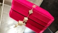 Van Cleef & Arpels VCA 5 Motifs Gold Diamonds Vintage Alhambra Дамска Гривна, снимка 5