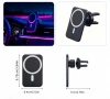 Магнитно безжично зарядно за кола 15w Magsafe 360градуса регулируема стойка, снимка 3