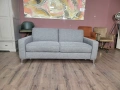 Сив диван от плат двойка Natuzzi с функция сън, снимка 9