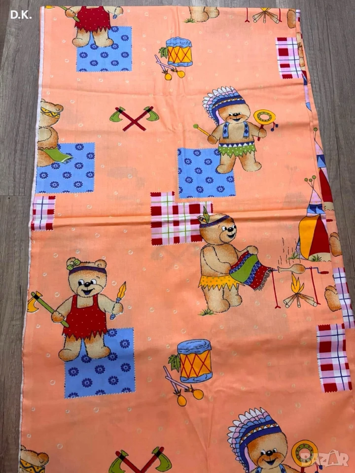 Памучен плат за детско спално бельо. 400х220см. 12€. , снимка 1