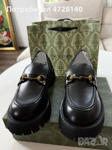 Дамски мокасини Gucci размер 38 , снимка 5 - Дамски ежедневни обувки - 55604907