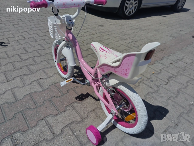 X Детски велосипед 14" FLOWER pinky, снимка 9 - Велосипеди - 54395013