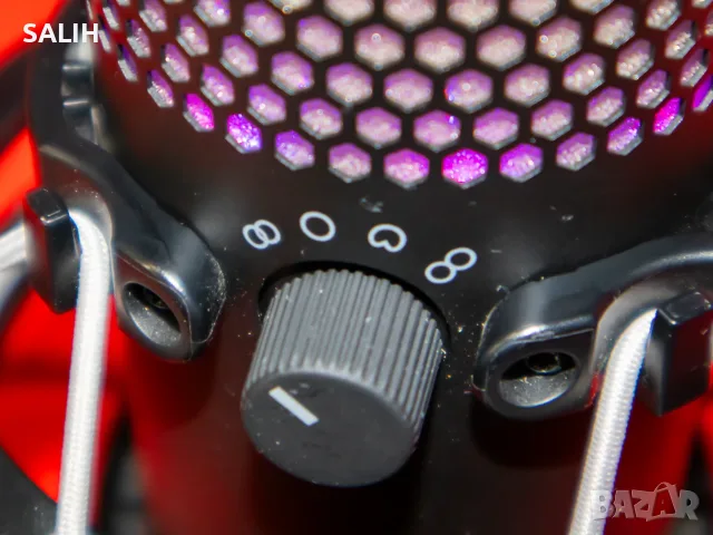 HyperX QuadCast S RGB Микрофон Геймърски USB Mic PC PS4 PS5 Mac XBOX Windows Linux, снимка 8 - Микрофони - 55468857