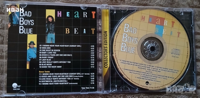 Bad Boys Blue - Heart Beat, снимка 3 - CD дискове - 54380714