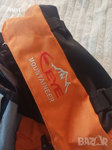 Раница за туризъм Eye Mountaineer Adventure 70L, оранжева, черна, за пътуване, снимка 3 - Спортна екипировка - 55389032