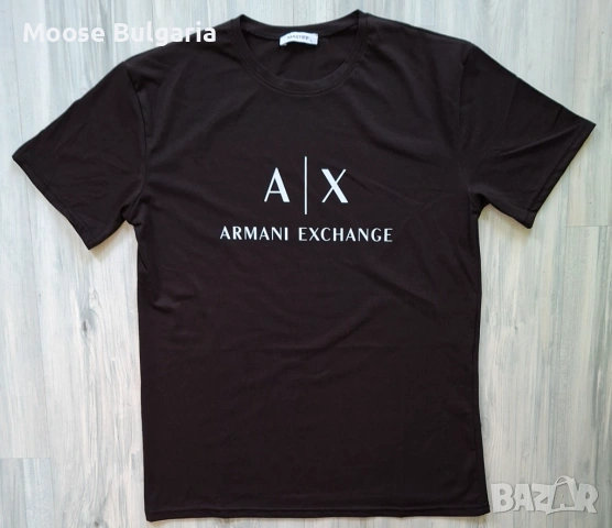 Мъжки Черни Памучни Тениски (S - 6XL)