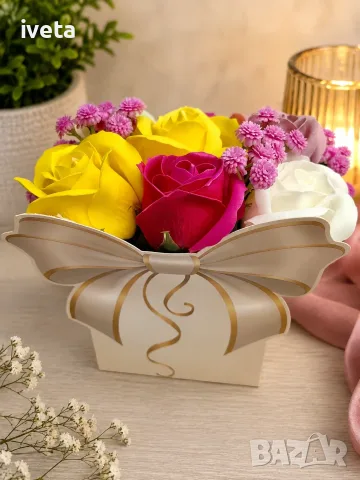 Нежен букет за госпожа или учителка – подарък за ясла и детска градина 🌸, снимка 6 - Подаръци за жени - 55657619