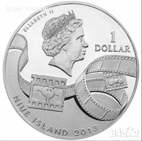 Сребърна монета - 1 Dollar - Elizabeth II - Tweety - ½ Oz, снимка 2 - Нумизматика и бонистика - 55421629
