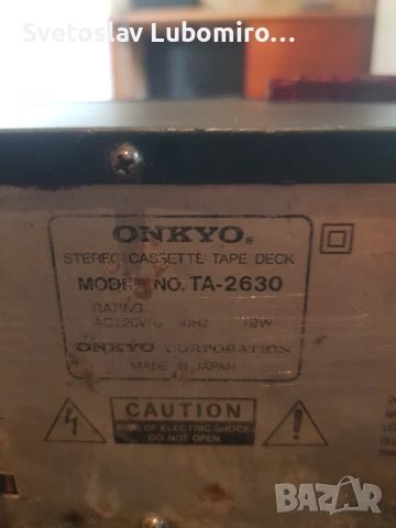 Касетен дек Onkyo , снимка 4 - Аудиосистеми - 55160084