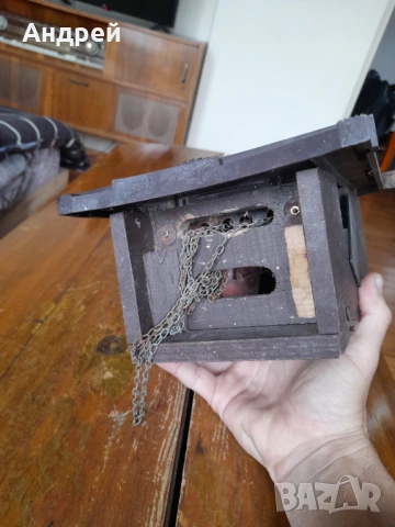 Стар часовник Маяк с кукувичка, снимка 6 - Антикварни и старинни предмети - 54138480