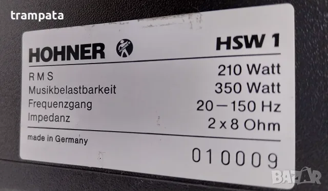 НАЙ ДОБРАТА ОФЕРТА 15 инчови Музикантски тонколони Hohner HSW-1, снимка 12 - Тонколони - 55459380