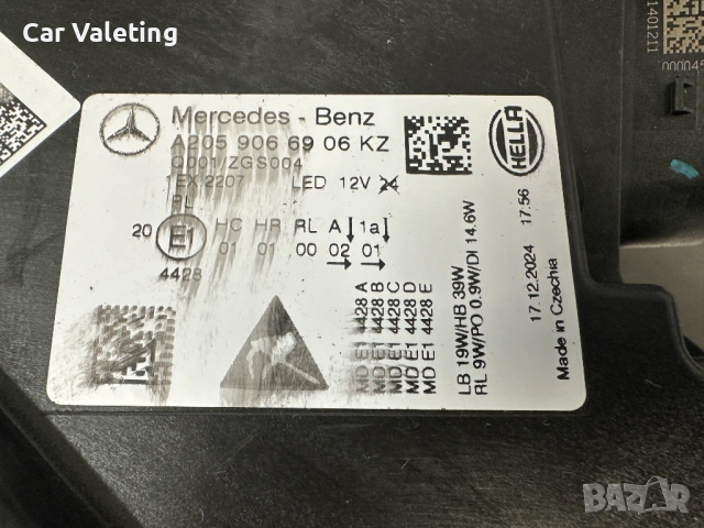 Фарове фар ляв Mercedes C W205 Face farove far Мерцедес Ц 205 фейс, снимка 4 - Части - 54411683