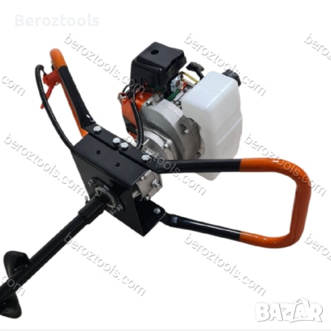 Бензинов моторен свредел STAHLMAYER 74CC, снимка 4 - Градинска техника - 54408386