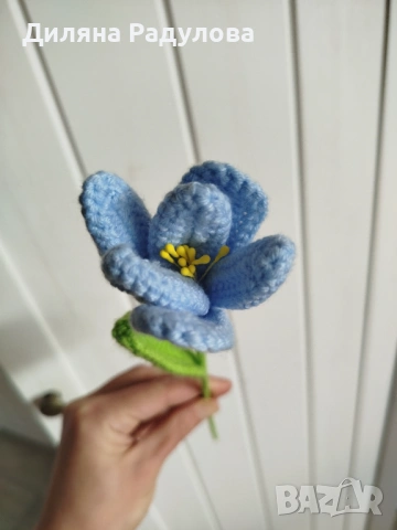 Плетени цветя, снимка 13 - Декорация за дома - 54291356