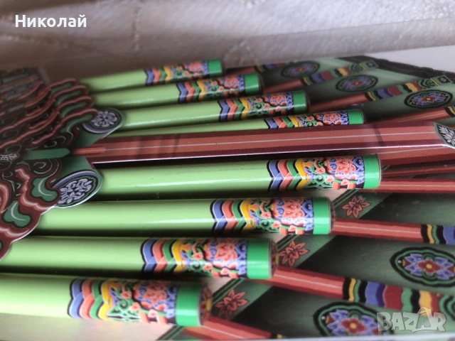Корейски комплект моливи Gyeongbokgung Palace в 3D опаковка/ тронната зала в кралския дворец в Сеул, снимка 9 - Колекции - 54583593