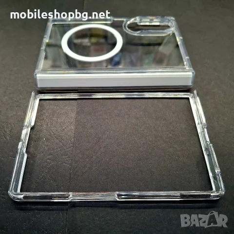 Samsung ZFold 8 кейс прозрачен MagSafe , снимка 4 - Калъфи, кейсове - 55688069