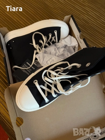 ЧИСТО НОВИ Converse Chuck Taylor All Star Platform (с цветя) - Разм. 40, снимка 4 - Дамски ежедневни обувки - 54390624