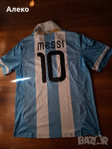 Adidas Argentina Mesi футболна тениска L размер. , снимка 2 - Футбол - 54682484