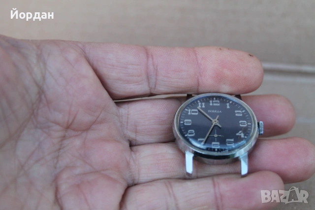СССР мъжки часовник Победа , снимка 2 - Мъжки - 53999656