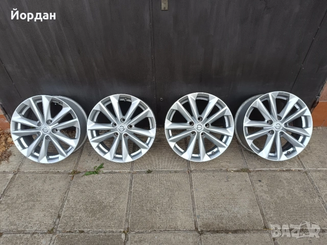 ОРИГИНАЛНИ джанти 17 ' цола 5x114,3 НИСАН Кашкай / NISSAN QASHQAI J10 J11 7J ET40 + датчици, снимка 5 - Гуми и джанти - 54485880
