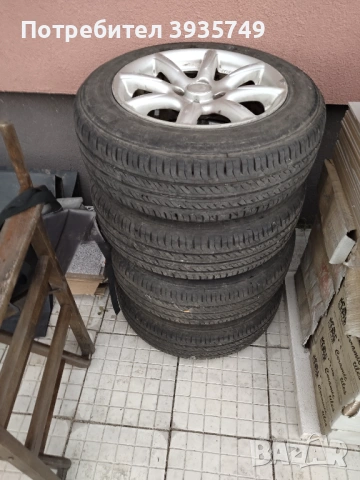Джанти с гуми 15" 4х100, снимка 2 - Гуми и джанти - 54392483