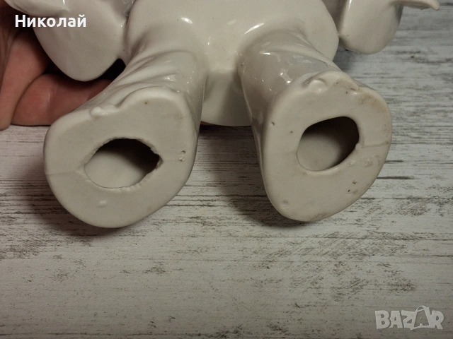 Стара Порцеланова Фигура Тъжният Мим, снимка 11 - Антикварни и старинни предмети - 54752796