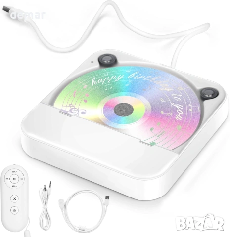 Външен преносим CD плейър за кола – Plug & Play USB/AUX CD устройство