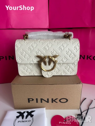 PINKO Love One Mini Dc – оригинална кожена чанта | НОВА 