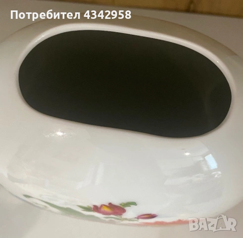 Винтидж порцеланова ваза Scherzer Bavaria.1950-1970г., снимка 4 - Антикварни и старинни предмети - 54236354