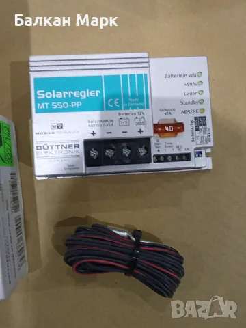 Немски Соларен Контролер Büttner MT 550-PP (Power Plus) – 12V / 35A / 550Wp, снимка 2 - Друга електроника - 55295795