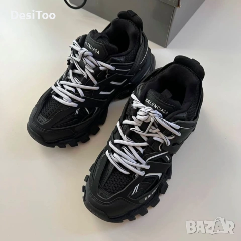 Balenciaga Track Sneaker "Black/White" , снимка 5 - Маратонки - 54358225