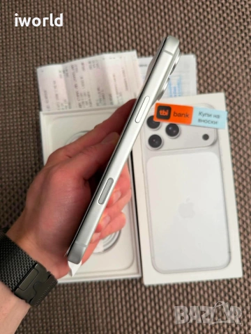 24мес гаранция❗️ Iphone 17 PRO MAX ❗️Лизинг от 41Е/мес ⚠️silver 256gb, снимка 12 - Apple iPhone - 54868972