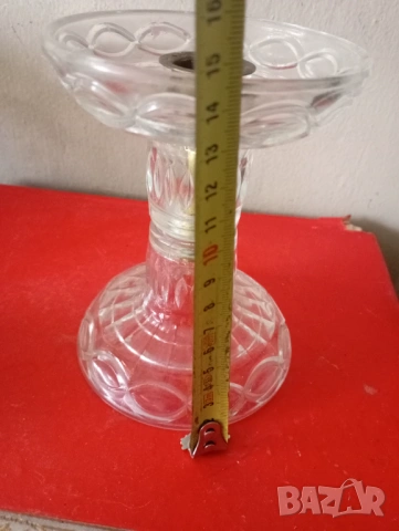 Кристален свещник, снимка 2 - Декорация за дома - 54233504