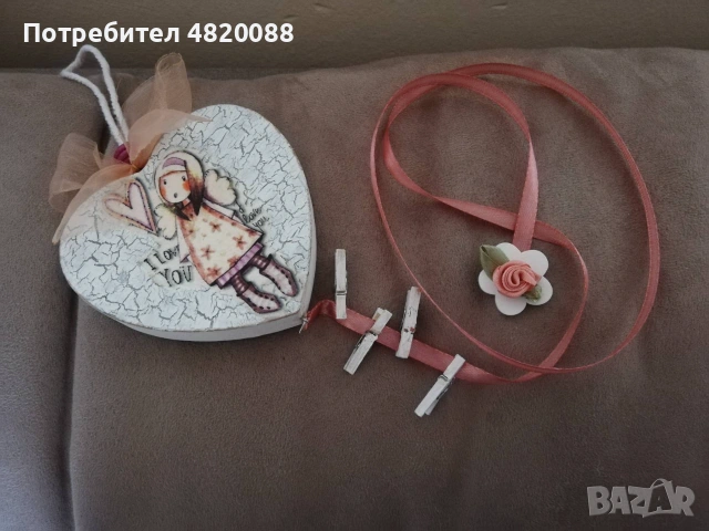 Декоративни закачалки за снимки РЪЧНА изработка, снимка 6 - Декорация за дома - 55141840