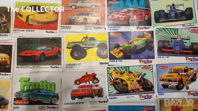 Ретро колекция от оригинални Turbo картинки от 90-те години – 300 броя, снимка 5 - Колекции - 54527589