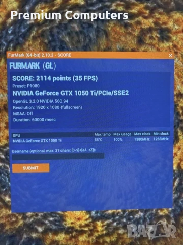 Видеокарта Palit GeForce GTX 1050Ti StormX 4GB, снимка 5 - Видеокарти - 54796190