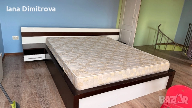 Спалня с матрак, снимка 3 - Спални и легла - 55053005