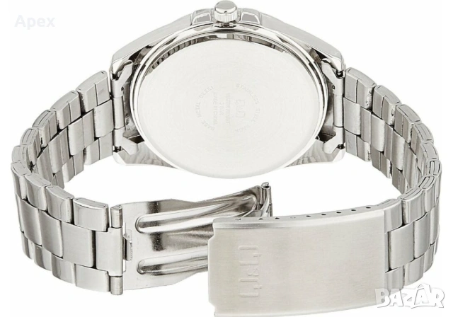 Качествен Мъжки Часовник Q&Q Японски механизъм MIYOTA. Мъжки Часовници QQ Стоманена верижка, снимка 12 - Мъжки - 54072499