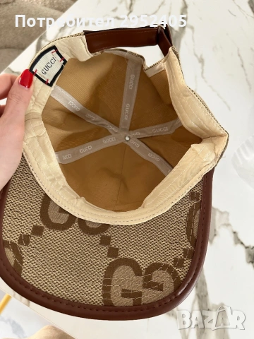 Gucci шапка с козирка , снимка 3 - Шапки - 54395427