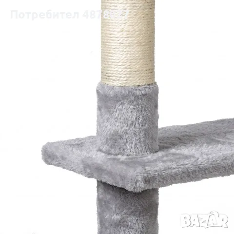 Драскалка дърво за котки XXL 203 см – 11 нива, къщички, легла, хамак и катерушка, снимка 5 - За котки - 55354690