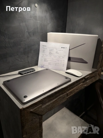КАТО ЧИСТО НОВ Macbook Pro 13.3" + Magic Mouse + USB C HUB, снимка 6 - Лаптопи за дома - 53967895