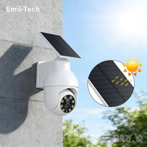 aosu 4K соларна WiFi камера + декоративна камера + мини WiFi камера, снимка 9 - Комплекти за видеонаблюдение - 54874531