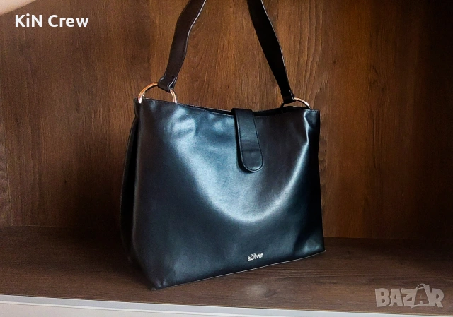 Дамска чанта s.Oliver – черна, снимка 6 - Чанти - 53967870