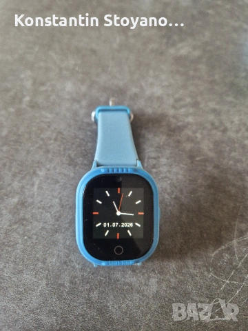 Детски син смарт часовник MyKi - 4 Lite, 1.3'' БЕЗ КАБЕЛ